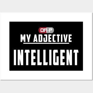 MY ADJECTIVE - BLACK Posters and Art